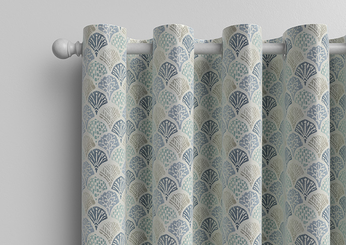 Foxley Faux Silk, Marine - Made to Measure Curtain - Image 12